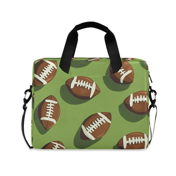 FORMRS 16" Laptop Sleeve Bag Carrying Case with Handle Travel Shoulder Briefcase, Game Day Footballs