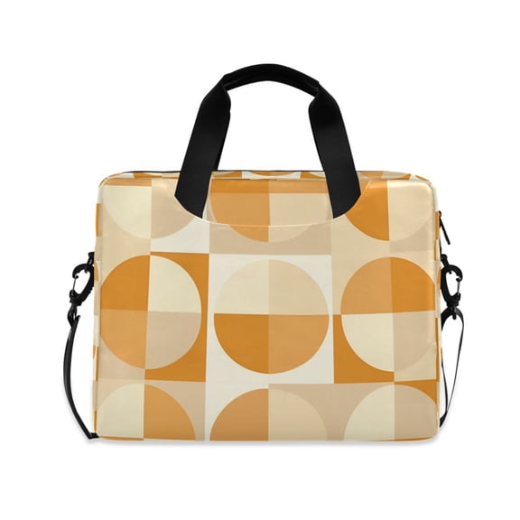 FORMRS 16" Laptop Sleeve Bag Carrying Case with Handle Travel Shoulder Briefcase, Geometric Circles