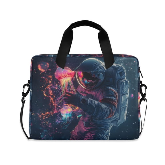 FORMRS 16" Laptop Sleeve Bag Carrying Case with Handle Travel Shoulder Briefcase, Glowing Jellyfish