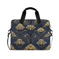 thumbnail image 1 of FORMRS 16" Laptop Bag Carrying Sleeve Case with Handle Travel Shoulder Briefcase, Gold Art Pattern, 1 of 8