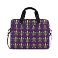 thumbnail image 1 of FORMRS 16" Laptop Bag Carrying Sleeve Case with Handle Travel Shoulder Briefcase, Gold and Green Floral Pattern, 1 of 8