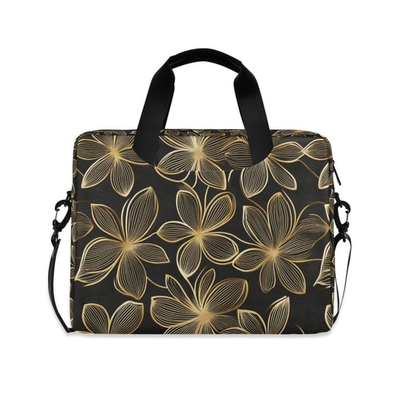 FORMRS 16" Laptop Sleeve Bag Carrying Case with Handle Travel Shoulder Briefcase, Golden Elegance