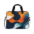 thumbnail image 1 of FORMRS 16" Laptop Bag Carrying Sleeve Case with Handle Travel Shoulder Briefcase, Green Abstract Wavy, 1 of 8