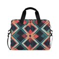 thumbnail image 1 of FORMRS 16" Laptop Bag Carrying Sleeve Case with Handle Travel Shoulder Briefcase, Green Abstract, 1 of 8
