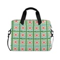 thumbnail image 1 of FORMRS 16" Laptop Bag Carrying Sleeve Case with Handle Travel Shoulder Briefcase, Green Blossom Mosaic, 1 of 8