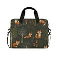 thumbnail image 1 of FORMRS 16" Laptop Sleeve Bag Carrying Case with Handle Travel Shoulder Briefcase, Green Forest Fox Pattern, 1 of 8