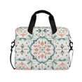 thumbnail image 1 of FORMRS 16" Laptop Bag Carrying Sleeve Case with Handle Travel Shoulder Briefcase, Green Geometric Pattern, 1 of 8