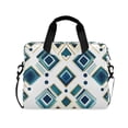 thumbnail image 1 of FORMRS 16" Laptop Bag Carrying Sleeve Case with Handle Travel Shoulder Briefcase, Green Geometric Pattern, 1 of 8