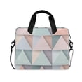 thumbnail image 1 of FORMRS 16" Laptop Bag Carrying Sleeve Case with Handle Travel Shoulder Briefcase, Green Geometric, 1 of 8