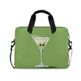 thumbnail image 1 of FORMRS 16" Laptop Sleeve Bag Carrying Case with Handle Travel Shoulder Briefcase, Green Martini Glass, 1 of 8