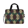 thumbnail image 1 of FORMRS 16" Laptop Bag Carrying Sleeve Case with Handle Travel Shoulder Briefcase, Green Tartan Pattern, 1 of 8
