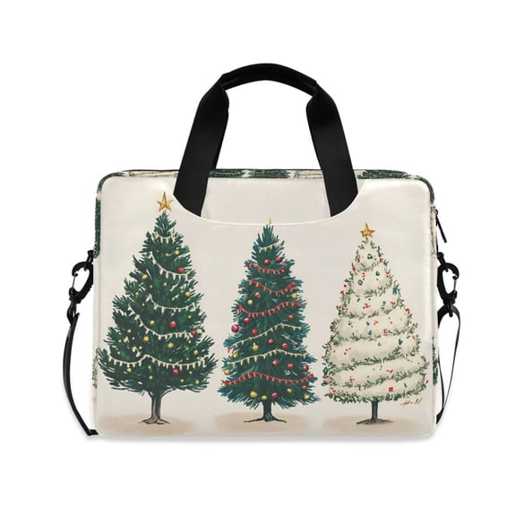FORMRS 16" Laptop Sleeve Bag Carrying Case with Handle Travel Shoulder Briefcase, Hand Drawn Christmas