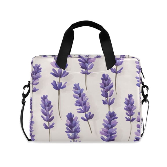 FORMRS 16" Laptop Bag Carrying Sleeve Case with Handle Travel Shoulder Briefcase, Lavender Pattern