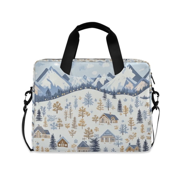 FORMRS 16" Laptop Bag Carrying Sleeve Case with Handle Travel Shoulder Briefcase, Light Blue Mountain