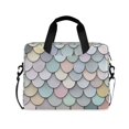 thumbnail image 1 of FORMRS 16" Laptop Bag Carrying Sleeve Case with Handle Travel Shoulder Briefcase, Light Blue Shimmering Pattern, 1 of 8