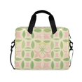 thumbnail image 1 of FORMRS 16" Laptop Bag Carrying Sleeve Case with Handle Travel Shoulder Briefcase, Light Green Geometric, 1 of 8