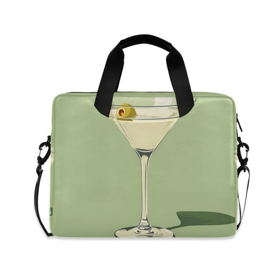 FORMRS 16" Laptop Sleeve Bag Carrying Case with Handle Travel Shoulder Briefcase, Light Green Martini