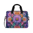 thumbnail image 1 of FORMRS 16" Laptop Bag Carrying Sleeve Case with Handle Travel Shoulder Briefcase, Light Purple Flowers, 1 of 8