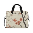 thumbnail image 1 of FORMRS 16" Laptop Bag Carrying Sleeve Case with Handle Travel Shoulder Briefcase, Light Red Flowers, 1 of 8