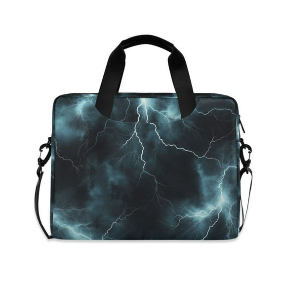 FORMRS 16" Laptop Sleeve Bag Carrying Case with Handle Travel Shoulder Briefcase, Lightning Pattern