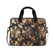 FORMRS 16" Laptop Sleeve Bag Carrying Case with Handle Travel Shoulder Briefcase, Metallic Flower