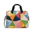 thumbnail image 1 of FORMRS 16" Laptop Bag Carrying Sleeve Case with Handle Travel Shoulder Briefcase, Minimalist Triangles, 1 of 8