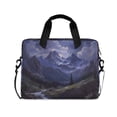 thumbnail image 1 of FORMRS 16" Laptop Bag Carrying Sleeve Case with Handle Travel Shoulder Briefcase, Moonlight Mountain, 1 of 8