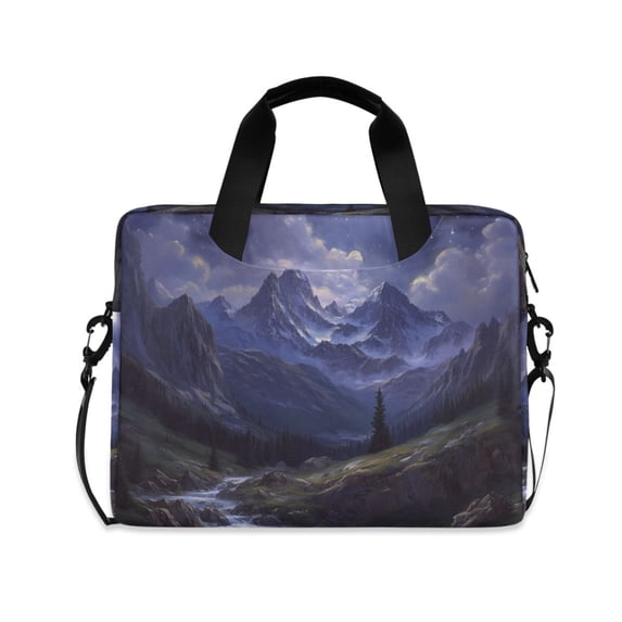 FORMRS 16" Laptop Bag Carrying Sleeve Case with Handle Travel Shoulder Briefcase, Moonlight Mountain