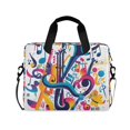 thumbnail image 1 of FORMRS 16" Laptop Sleeve Bag Carrying Case with Handle Travel Shoulder Briefcase, Musical Pattern, 1 of 8