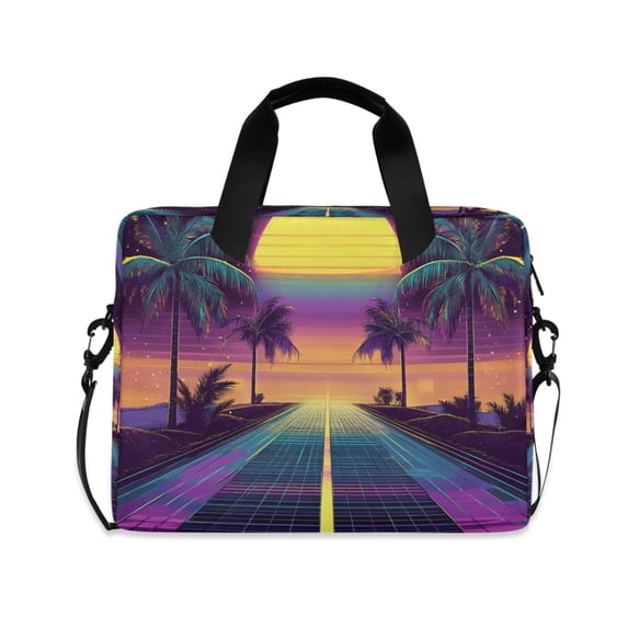 FORMRS 16" Laptop Bag Carrying Sleeve Case with Handle Travel Shoulder Briefcase, Neon Road