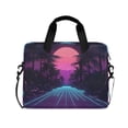 thumbnail image 1 of FORMRS 16" Laptop Sleeve Bag Carrying Case with Handle Travel Shoulder Briefcase, Night Neon Road, 1 of 8