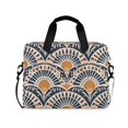 thumbnail image 1 of FORMRS 16" Laptop Bag Carrying Sleeve Case with Handle Travel Shoulder Briefcase, Orange Art Pattern, 1 of 8