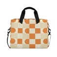 thumbnail image 1 of FORMRS 16" Laptop Bag Carrying Sleeve Case with Handle Travel Shoulder Briefcase, Orange Checkered Pattern, 1 of 8