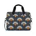 thumbnail image 1 of FORMRS 16" Laptop Bag Carrying Sleeve Case with Handle Travel Shoulder Briefcase, Orange Elegant Geometric, 1 of 8