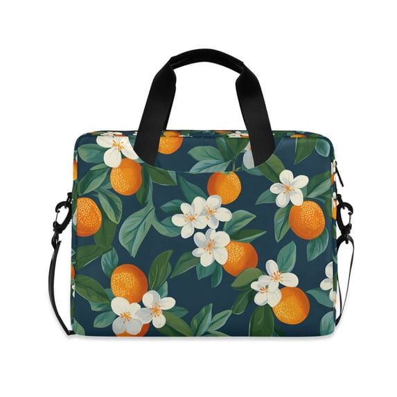 FORMRS 16" Laptop Bag Carrying Sleeve Case with Handle Travel Shoulder Briefcase, Orange Fruit