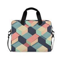 FORMRS 16" Laptop Sleeve Bag Carrying Case with Handle Travel Shoulder Briefcase, Pink Cubes