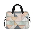 thumbnail image 1 of FORMRS 16" Laptop Bag Carrying Sleeve Case with Handle Travel Shoulder Briefcase, Pink Geometric, 1 of 8