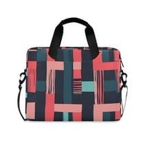 FORMRS 16" Laptop Sleeve Bag Carrying Case with Handle Travel Shoulder Briefcase, Pink Geometric
