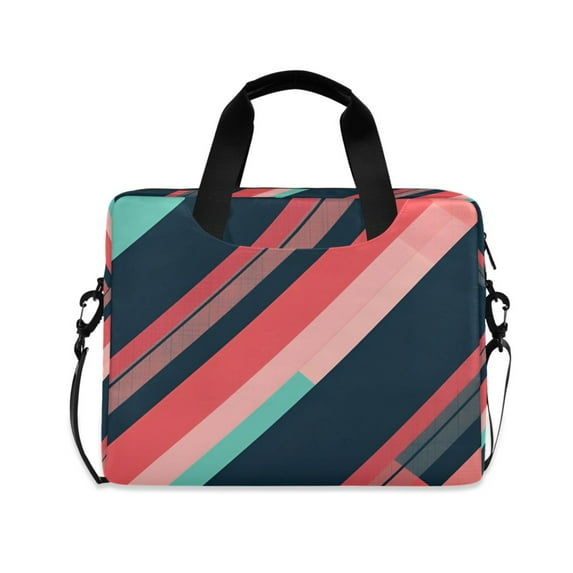FORMRS 16" Laptop Sleeve Bag Carrying Case with Handle Travel Shoulder Briefcase, Pink Geometric