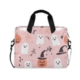 thumbnail image 1 of FORMRS 16" Laptop Bag Carrying Sleeve Case with Handle Travel Shoulder Briefcase, Pink Halloween Ghosts, 1 of 8