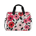 thumbnail image 1 of FORMRS 16" Laptop Sleeve Bag Carrying Case with Handle Travel Shoulder Briefcase, Pink and Red Flowers, 1 of 8