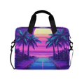 thumbnail image 1 of FORMRS 16" Laptop Bag Carrying Sleeve Case with Handle Travel Shoulder Briefcase, Purple Digital Art, 1 of 8