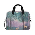 thumbnail image 1 of FORMRS 16" Laptop Bag Carrying Sleeve Case with Handle Travel Shoulder Briefcase, Purple Forest Scene, 1 of 8