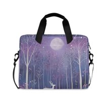 FORMRS 16" Laptop Sleeve Bag Carrying Case with Handle Travel Shoulder Briefcase, Purple Forest