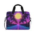 thumbnail image 1 of FORMRS 16" Laptop Bag Carrying Sleeve Case with Handle Travel Shoulder Briefcase, Purple Neon Road, 1 of 8