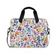 thumbnail image 1 of FORMRS 16" Laptop Bag Carrying Sleeve Case with Handle Travel Shoulder Briefcase, Purple Wildflower Pattern, 1 of 8