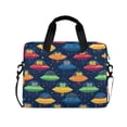 thumbnail image 1 of FORMRS 16" Laptop Bag Carrying Sleeve Case with Handle Travel Shoulder Briefcase, Rainbow Space Cat, 1 of 8