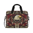 thumbnail image 1 of FORMRS 16" Laptop Bag Carrying Sleeve Case with Handle Travel Shoulder Briefcase, Red Abstract Eagle, 1 of 8