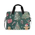 thumbnail image 1 of FORMRS 16" Laptop Bag Carrying Sleeve Case with Handle Travel Shoulder Briefcase, Red Christmas Gingerbread, 1 of 8