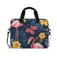 thumbnail image 1 of FORMRS 16" Laptop Sleeve Bag Carrying Case with Handle Travel Shoulder Briefcase, Red Floral Flamingo, 1 of 8